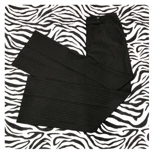 AK Anne Klein - Black pinstripe dress pants